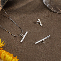 3 pz 3 stili 925 spille in argento sterling convertitore da ciondolo a spillo&nbsp;STER-BBC0008-54S