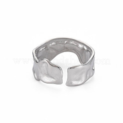 Anello polsino irregolare in acciaio inossidabile 304 anti-ossidazione&nbsp;RJEW-N038-039P