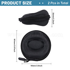 Boîte de montre de bijoux de polyester&nbsp;CON-WH0094-47