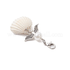 Pendentif en plastique ABS imitation perle décorations&nbsp;HJEW-JM03701