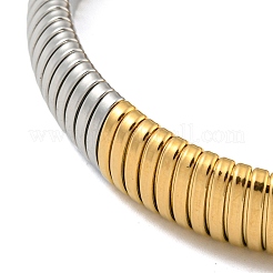 Flaches Schlangenkettenarmband aus 304 Edelstahl&nbsp;BJEW-B076-01PG