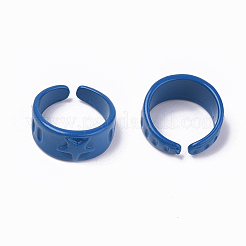 Anelli per polsini in lega verniciati a spruzzo&nbsp;RJEW-T011-30A-RS