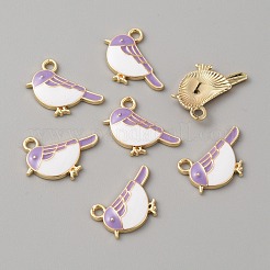 Pendentifs d'émail en alliage&nbsp;ENAM-WH0065-30LG-04