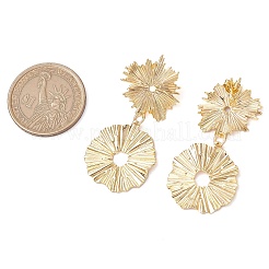 Orecchini pendenti a forma di fiore in ottone&nbsp;EJEW-JE06226