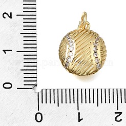 Ciondoli in ottone zirconi chiari micro pavé&nbsp;CU-CBAEEA8-27G