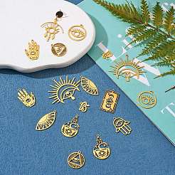 20 pz 10 stile 201 ciondoli in acciaio inossidabile tagliati al laser&nbsp;STAS-SZ0002-67G