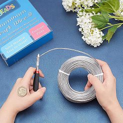 Fil d'aluminium anodisé rond&nbsp;AW-NB0001-01C-S