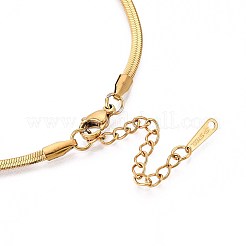 Collane con catena a spina di pesce in acciaio inossidabile 304 da 2.5 mm&nbsp;NJEW-N058-01A-G