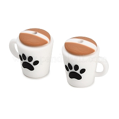 Silikonperlen mit Kaffeemotiv&nbsp;SL-CBA6E44-01B