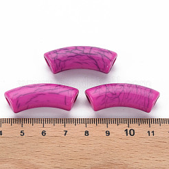 Perles acryliques craquelées opaques&nbsp;MACR-S372-001N-002