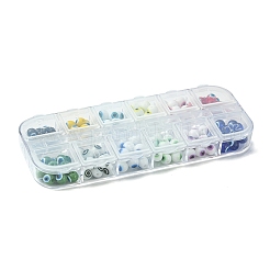 156 pz 12 colori vernice da forno perline di vetro&nbsp;DGLA-FS0001-04