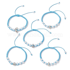 Armbänder aus ABS-Kunststoff mit Imitationsperlen&nbsp;BJEW-JB13064