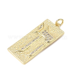 Pendentifs avec zircon cubiques à micro-pavés en laiton&nbsp;CU-CBA7D5E-07G