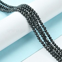 Natürliche schwarze Turmalin Perlen Stränge&nbsp;LS-G-F748-Y01-02