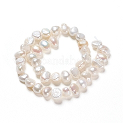 Brins de perles de culture d'eau douce naturelles&nbsp;LS-PEAR-I004-08B