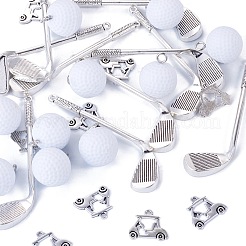 20 pièces 2 styles pendentifs en alliage de style tibétain&nbsp;FIND-TA0010-94