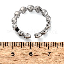Messing-Manschettenringe für Frauen und Männer&nbsp;RJEW-C118-02AS