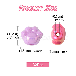 32 Stück Acrylperlen mit UV-Beschichtung&nbsp;PACR-FS0001-04