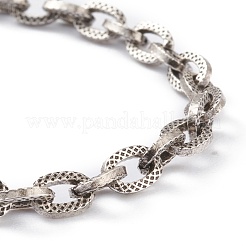 Messing Kabelkette Armbänder&nbsp;BJEW-H537-09AS