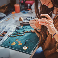DIY-Kits zum Herstellen von Halsketten mit Anhängern aus Legierung&nbsp;DIY-CA0007-66