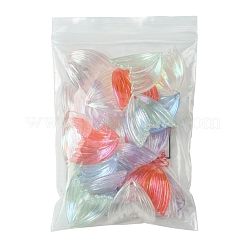 24 Stück 6 Farben UV-Beschichtung Regenbogen schillernde transparente Acrylanhänger&nbsp;PACR-FS0001-02