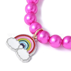 ABS-Kunststoff-Imitationsperlen dehnen Armbänder aus&nbsp;BJEW-JB11584-02