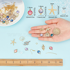 Kit per la creazione di orecchini pendenti a tema oceano fai da te&nbsp;DIY-SC0018-97