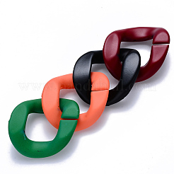 Anelli di collegamento in acrilico verniciato a spruzzo opaco&nbsp;OACR-S036-002B-I
