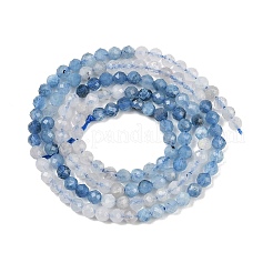 Natürliche Aquamarin Perlen Stränge&nbsp;G-C226-B03-3mm