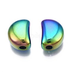 Gestellbeschichtung Regenbogenfarben 304 Edelstahlperlen&nbsp;STAS-S119-083