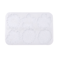 Stampi per ciondoli a forma di fiore in silicone fai da te&nbsp;AJEW-M228-01