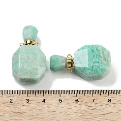 Pendentifs de bouteille de parfum en pierre mélangée naturelle&nbsp;G-Q163-10G