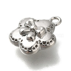 Estante de placas micro latón allanan charms de circonio cúbico&nbsp;KK-M014-03P