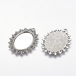 Pendente basi in lega zinco per cabochon e strass&nbsp;PALLOY-A15289-AS-LF