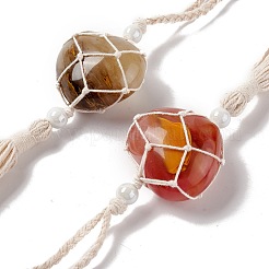 Decorazioni pendenti in vetro pietra anguria sintetica&nbsp;HJEW-E579-01D