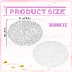 2 pieza de alfombrillas térmicas de PVC para tazas&nbsp;AJEW-LP0006-94A