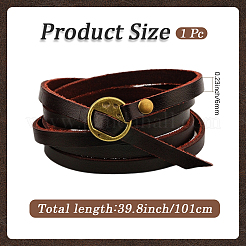 1 Stück Lederkordelarmbänder/Kettengürtel&nbsp;BJEW-CL0001-19