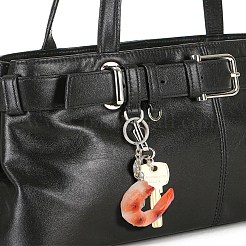 2 porte-clés crevette en PVC 2 couleurs&nbsp;KEYC-LP0001-67