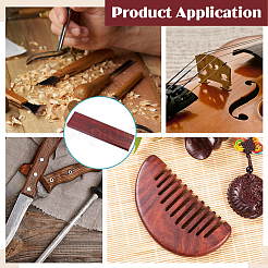 Rechteckiges Holz-Bastelzubehör&nbsp;DIY-WH0591-304B