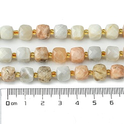 Natürliche Multi-Mondstein-Perlenstränge&nbsp;G-Q010-A04-01