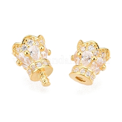 925 Sterling Silber Micro Pave Zirkonia Schraubverschluss&nbsp;STER-T007-91G
