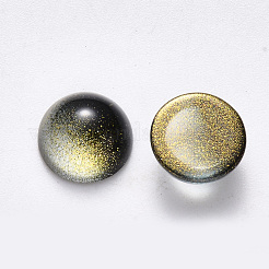 Spruzzare cabochons di vetro dipinte&nbsp;GLAA-S190-013C-B04