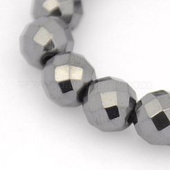 Pulseras del estiramiento del hematites no magnético&nbsp;BJEW-J101C-01