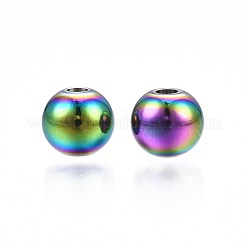 Perlas de acero inoxidable 304 con revestimiento de color arcoíris&nbsp;STAS-S119-081C-01