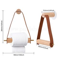 2 Satz 2 Farben Holz & Messing WC-Wandbehang perforierter Seilhalter&nbsp;FIND-GL0001-51
