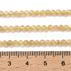 Natürliche gelbe Apatitperlenstränge&nbsp;GG-CBAE031-A02-3mm