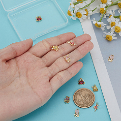 10 pièce 5 styles thème organisme marin breloques en laiton micro pavé zircone cubique&nbsp;FIND-FG0004-04