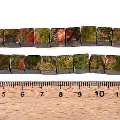 Natur Unakit Perlen Stränge&nbsp;G-T139-8x8-08A