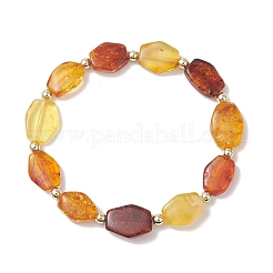 Stretch-Armbänder aus natürlichen Bernsteinperlen für Damen&nbsp;BJEW-JB13253