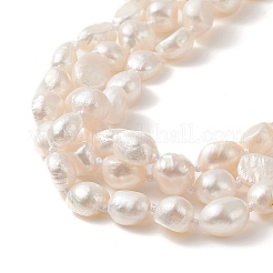 Collana da donna a 3 strato con perline di perle naturali&nbsp;NJEW-JN04217